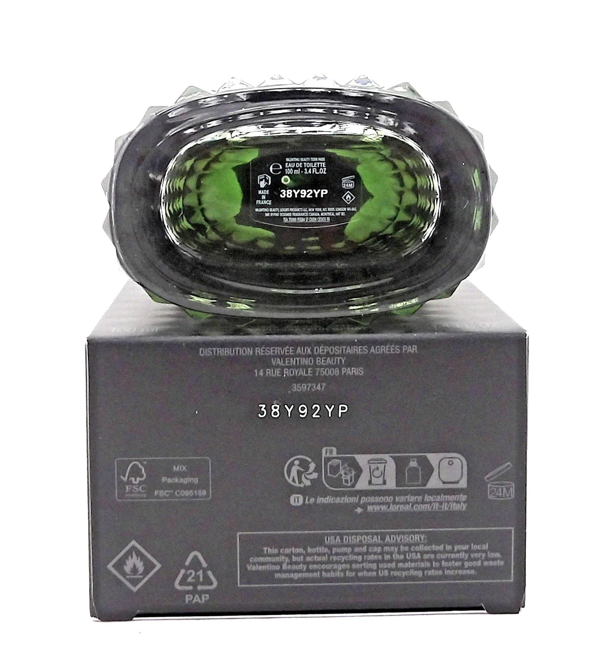 Valentino Uomo Born in Roma Green Stravaganza EDT – Men, 100ml / 3.4 oz